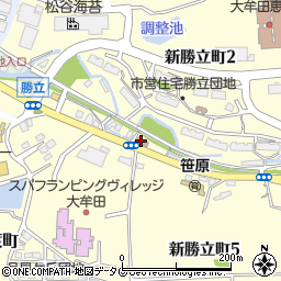 大牟田市消防署勝立出張所周辺の地図