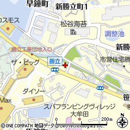ローソン大牟田新勝立店周辺の地図