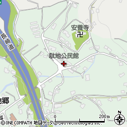 駄地公民館周辺の地図