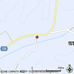 熊本県菊池市雪野734周辺の地図