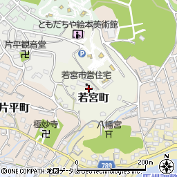福岡県大牟田市若宮町周辺の地図