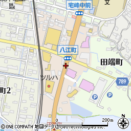 福岡県大牟田市八江町周辺の地図