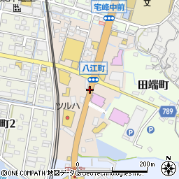 福岡県大牟田市八江町周辺の地図
