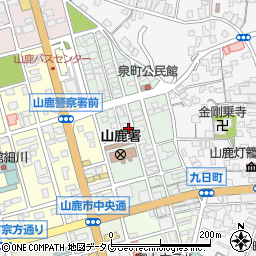 熊本県山鹿市泉町周辺の地図