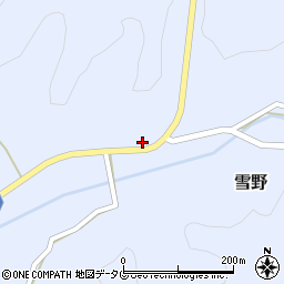 熊本県菊池市雪野1635周辺の地図