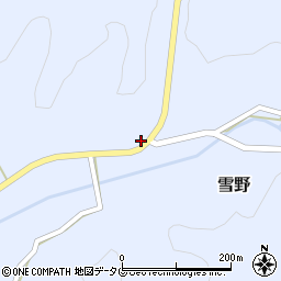 熊本県菊池市雪野1636周辺の地図