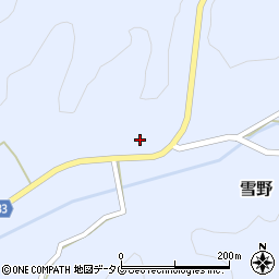 熊本県菊池市雪野1637周辺の地図