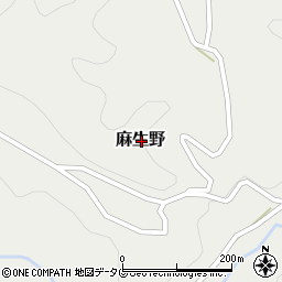 熊本県山鹿市麻生野周辺の地図