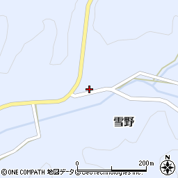 熊本県菊池市雪野1621周辺の地図