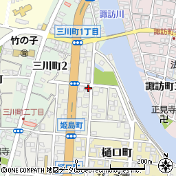 福岡県大牟田市汐屋町周辺の地図