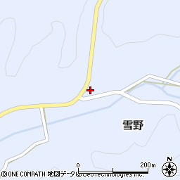 熊本県菊池市雪野1625周辺の地図