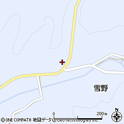 熊本県菊池市雪野1627周辺の地図