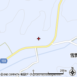 熊本県菊池市雪野1645周辺の地図
