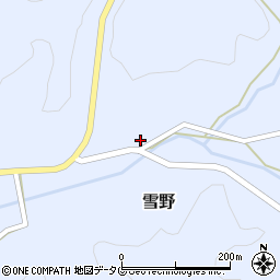 熊本県菊池市雪野1616周辺の地図