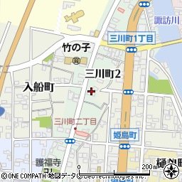 福岡県大牟田市三川町2丁目周辺の地図