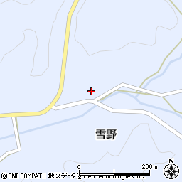 熊本県菊池市雪野1622周辺の地図