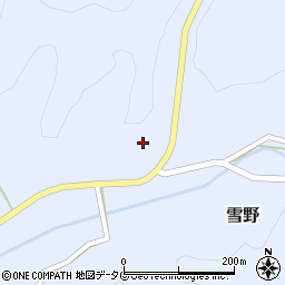 熊本県菊池市雪野1633周辺の地図
