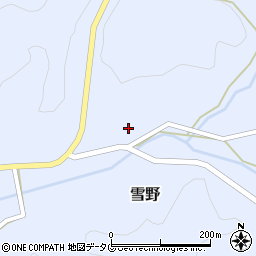 熊本県菊池市雪野1617周辺の地図