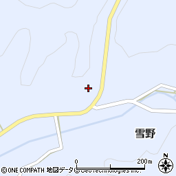 熊本県菊池市雪野1630周辺の地図