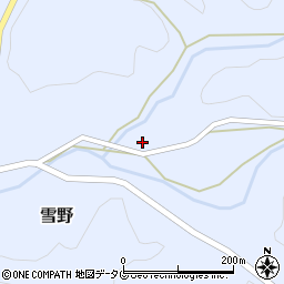 熊本県菊池市雪野1497周辺の地図