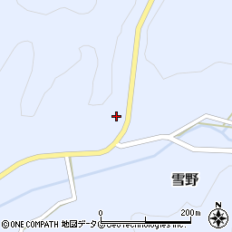 熊本県菊池市雪野1629周辺の地図