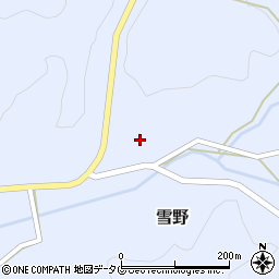 熊本県菊池市雪野1619周辺の地図