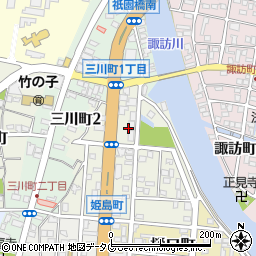 ローソン大牟田汐屋町店周辺の地図