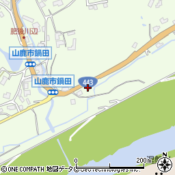 山鹿鍋田郵便局周辺の地図
