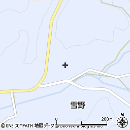 熊本県菊池市雪野1604周辺の地図