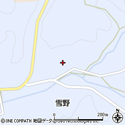 熊本県菊池市雪野1606周辺の地図