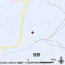 熊本県菊池市雪野1605周辺の地図