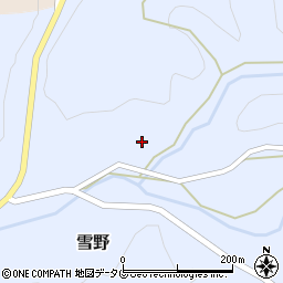熊本県菊池市雪野1564周辺の地図
