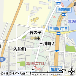 福岡県大牟田市三川町2丁目3周辺の地図