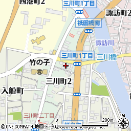 福岡県大牟田市三川町2丁目80周辺の地図