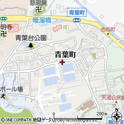 福岡県大牟田市青葉町周辺の地図