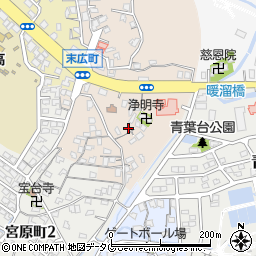 福岡県大牟田市末広町周辺の地図