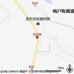 福浦橋周辺の地図