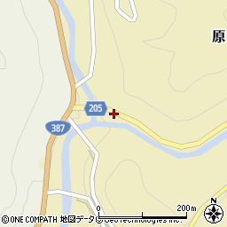 熊本県菊池市原654周辺の地図