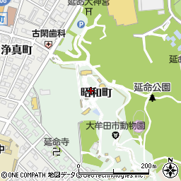 福岡県大牟田市昭和町周辺の地図