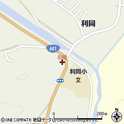 利岡周辺の地図