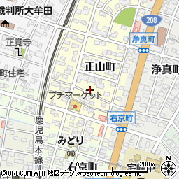 福岡県大牟田市正山町周辺の地図