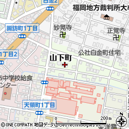 創価学会大牟田平和会館周辺の地図