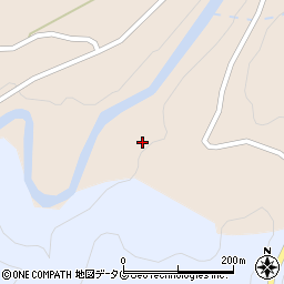 熊本県菊池市染土周辺の地図