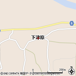 熊本県玉名郡和水町下津原周辺の地図