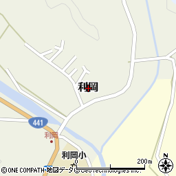高知県四万十市利岡周辺の地図