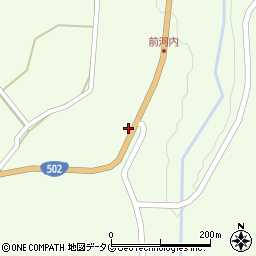 大分県臼杵市野津町大字前河内1639周辺の地図