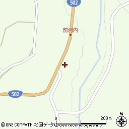 大分県臼杵市野津町大字前河内1805周辺の地図