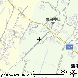 熊本県山鹿市蒲生73周辺の地図