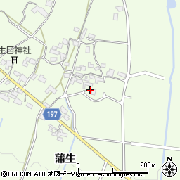 熊本県山鹿市蒲生276周辺の地図