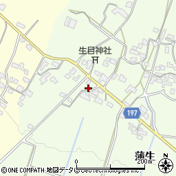 生目神社周辺の地図